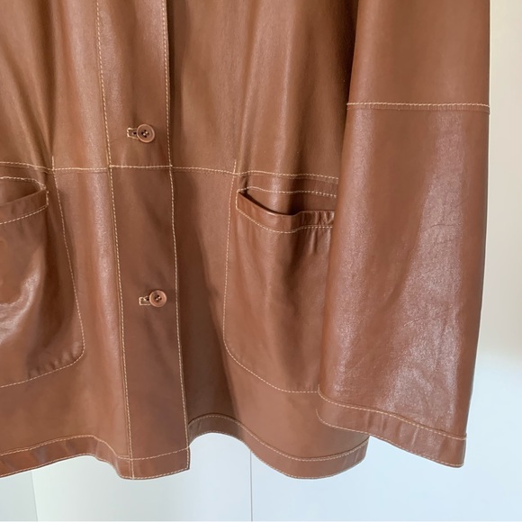 Lambskin leather reversible shirt - Picture 10 of 14